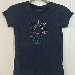 Patagonia Kids' Dark Blue Sun Wave Tee
